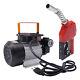 110v Ac 16gpm Diesel Oil Fuel Transfer Pump Kit Electric Self-priming With Nozzle