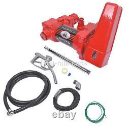 12 Volt 20 GPM Fuel Transfer Pump Diesel Gas Gasoline Kerosene High Quality Red