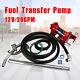 20gpm Dc12v Fuel Transfer Pump Gasoline With Nozzle Kit Gas Diesel Kerosene Red Us