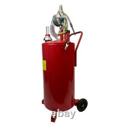 20 Gallon Fuel Transfer Gas Diesel Caddy Tank Pump Container Portable Rolling US