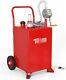 20 Gallon Gas Fuel Diesel Caddy Transfer Tank Container With Rotary Pump And Wheel