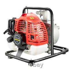 2 HP 2 Stroke Gasoline Water Pump 1 Portable Gas-Powered Semi-Trash Water Pump