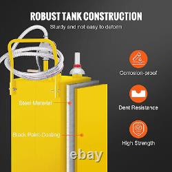 30 Gallon Fuel Caddy Portable Fuel Storage Tank 23.5 L/min with 180W Pump Yellow