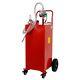 30 Gallon Fuel Caddy Portable Fuel Storage Tank Gasoline Diesel With Hand Pump