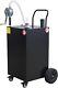 35 Gallon Fuel Caddy Portable Gas Storage Tank With Manual Transfer Pump