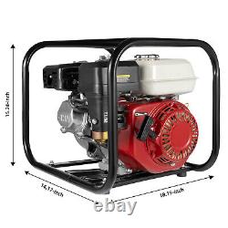 4 STROKE Gas Water Semi Trash Pump Gasoline Water Irrigation Transfer Pump 6.5HP