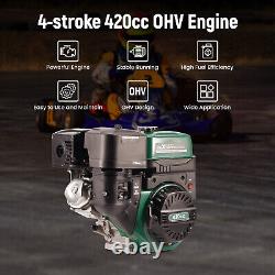 4 Stroke Engine Motor Gasoline 15HP 420cc Recoil Start For Go Kart Water Pump