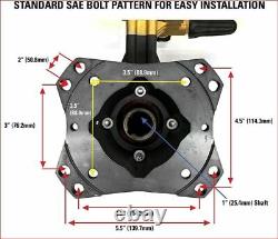 530010 AAA Pressure Washer Pump Triplex 3.5GPM 4000PSI Max 1 Inch Hollow Shaft