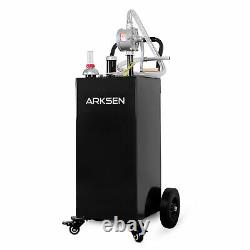 ARKSEN 35 Gallon Gas Fuel Tank Pump Diesel Caddy Transfer Portable Dispenser Blk