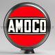 Amoco 13.5 Gas Pump Globe With Steel Body (g258)
