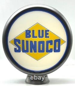 BLUE SUNOCO Gas Pump Globe SHIPS FULLY ASSEMBLED READY FOR YOUR PUMP