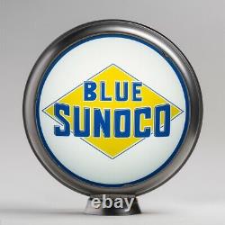 Blue Sunoco 13.5 Gas Pump Globe with Steel Body (G189)