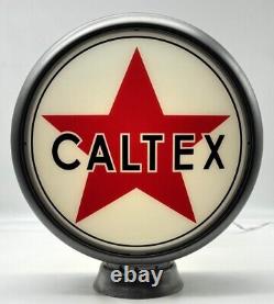 CALTEX 13.5 Gas Pump Globe SHIPS FULLY ASSEMBLED! MADE IN USA