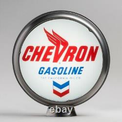 Chevron 13.5 Gas Pump Globe with Steel Body (G111)