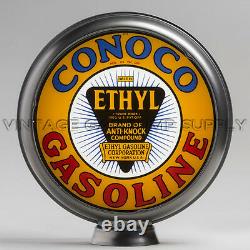 Conoco Ethyl 13.5 Gas Pump Globe with Steel Body (G443)