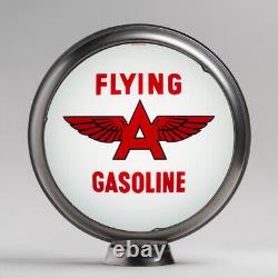 Flying A White 13.5 Gas Pump Globe with Steel Body (G218)