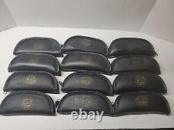 Franklin Mint Gas Pump Knives Lot Of 12 with Zipper Cases And CofAs