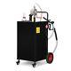 Fuel Caddy 30 Gal Portable Gas Caddy On 4 Wheels Withmanual Transfer Siphon Pump