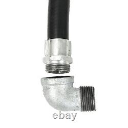 Fuel Gasoline Transfer Pump Manual Nozzle Kit with 14'' Hose 15GPM 12V Gas Diesel