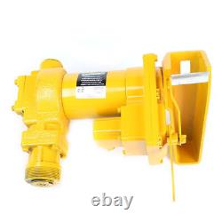 Fuel Transfer Pump 12 Volt 20 GPM Diesel Gas Gasoline Kerosene with Nozzle 375W