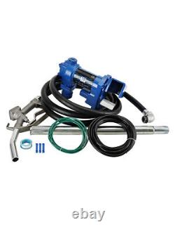 Fuel Transfer Pump 12 Volt 20 GPM For Diesel Gas Gasoline Kerosene Blue T5