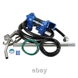 Fuel Transfer Pump 12 Volt 20 GPM For Diesel Gas Gasoline Kerosene Blue T5