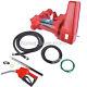 Fuel Transfer Pump With Hose & Auto Red Nozzle 15gpm 12v For Gas Diesel Biodiesel