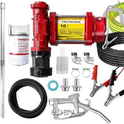 GPM High Flow DC Diesel Transfer Pump, Gas Heavy Duty Transfer Pump with Filter