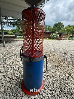 GULF Gasoline Gas Pump Metal Art less than 40 Tall from Mexico Man Cave Decor