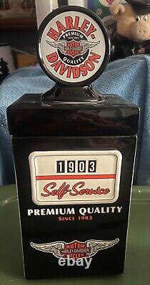 Harley Davidson Gas Pump Cookie Jar Brand New