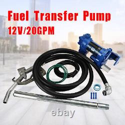 High Quality Fuel Transfer Pump 12Volt 20 GPM Diesel Gas Gasoline Kerosene US