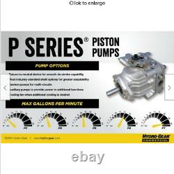 New Open Box Hydro-Gear OEM PG Series 10cc Piston Pump PG-1GNP-DY1X-XXXX