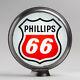Phillips 66 Red-black Logo 13.5 Gas Pump Globe With Steel Body (g518)
