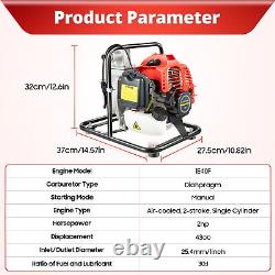 Portable 1 Inch Gas Powered Water Pump Flood Irrigation 2HP Water Transfer Pump