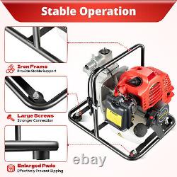 Portable 1 Inch Gas Powered Water Pump Flood Irrigation 2HP Water Transfer Pump