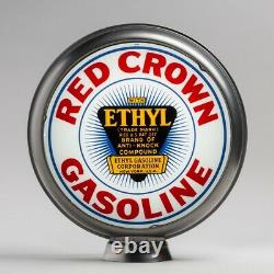 Red Crown Ethyl 13.5 Gas Pump Globe with Steel Body (G167)
