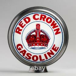 Red Crown Indiana 13.5 Gas Pump Globe with Steel Body (G166)