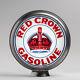 Red Crown Indiana 15 Gas Pump Globe With Steel Body (gl337)