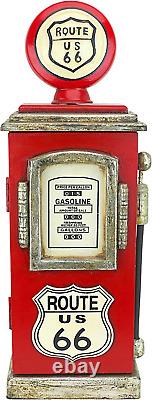 Route 66 Gas Pump Big Boy Toy Key Cabinet, 19 Inch, Full Color
