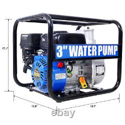 Semi Trash Pump 3in, stroke OHV ENGINE, Gas Powered Full Trash Water Pump