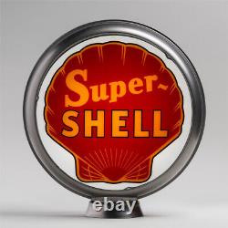 Super Shell (Red) 13.5 Gas Pump Globe with Steel Body (G446)