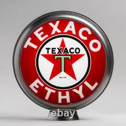 Texaco Ethyl Gas Pump Globe 13.5 in Unpainted Steel Body (G194) US SHIPS FREE