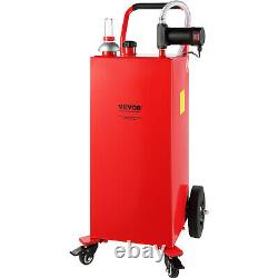 VEVOR 30 Gallon Fuel Caddy Portable Gas Storage Tank 23.5 L/min with 180W Pump