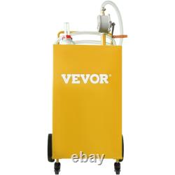 VEVOR Fuel Caddy, 35 Gallon, Gas Storage Tank on 4 Wheels, with Manuel Transfer