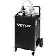 Vevor Fuel Caddy Fuel Storage Tank 35 Gallon 4 Wheels With Manuel Pump, Black