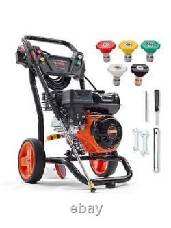 VEVOR Gas Pressure Washer, 3400 PSI 2.6 GPM, With Aluminum Pump, Spray Gun