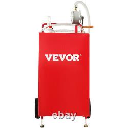 VEVOR Heavy Duty 30 Gallon Fuel Gas Caddy Tank Drum Gasoline Diesel Transfer