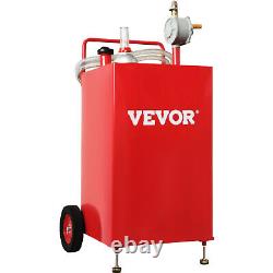 VEVOR Heavy Duty 30 Gallon Fuel Gas Caddy Tank Drum Gasoline Diesel Transfer