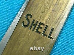 Vintage Smf Stocker Germany Shell Oil Figural Gas Pump Shaped Pen Knife Knives