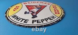 Vintage Weideman Boy Brand Sign Porcelain Piggly Grocery Store Gas Pump Sign